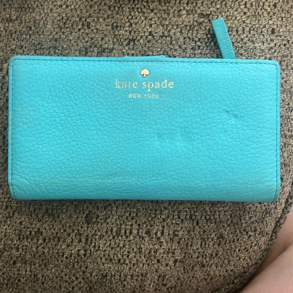 Kate Spade Teal Wallet with Coin Purse